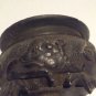 Early Japanese Bronze Censor with Reclining Buddha and Prunus trees