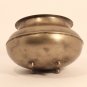 18th - 19th c India Bronze footed cooking pot