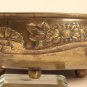 Japanese antique ikebana vase in cast bronze