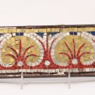 Roman Gold and Silver Glass Mosaic Palmetto Design Border section