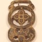 Chinese Sung Dynasty bronze belt buckle with engraved bat
