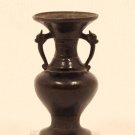 Early Edo Dynasty bronze amphora vase with Dragon Headed handles