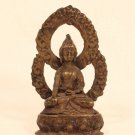 Antique Tibetan bronze seated Buddha