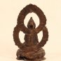 Antique Tibetan bronze seated Buddha