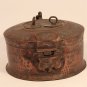 1800&acirc;��s Antique Old Brass Hand Carved Indian Badmeri Chapati box