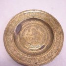 Antique hand chased brass plate India