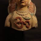 Gujarat India stucco archetual  fragment figure with Aum