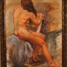 Eleanore De Haas oil painting of a female nude