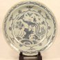 Ming Dynasty blue and white foliate rim charger