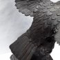 Japanese Meiji Bronze Hawk Okimono on Rockery base signed
