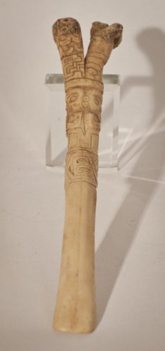 Pre Columbian Chavin Cupsinique Llama bone spatula