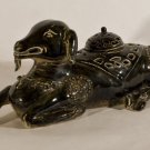 Chinese  porcelain figural sculpted goat censor