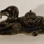 Chinese  porcelain figural sculpted goat censor