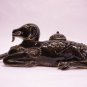 Chinese  porcelain figural sculpted goat censor