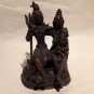 India 19th c Bronze group Shiva Parvati and Ganesha