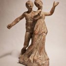 Tanagran Apollo and Daphne Terracotta figure