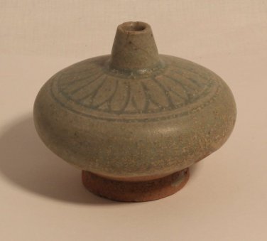 Song Dynasty Longquan glazed spouted jarlett with incised flower