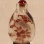 Antique Chinese Purple and clear Peking glass snuff bottle