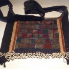 Antique hand embroidered Miao bag with bead work