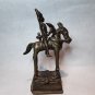 18th- 19th c Hindu South Indian Bronze Khandoba & Mhalsa