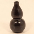 Chinese oil spot brown glazed miniature Gourd vase