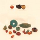 Ancient Egyptian and Roman faience and glass bead group