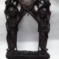 CHINESE ROSEWOOD SILVER WIRE BELL STAND