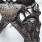 CHINESE ROSEWOOD SILVER WIRE BELL STAND