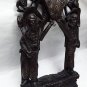 CHINESE ROSEWOOD SILVER WIRE BELL STAND