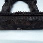 CHINESE ROSEWOOD SILVER WIRE BELL STAND