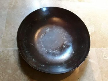 Large Antique South East Asian Bronze Wok