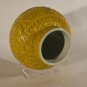 19-20thc Chinese Molded Egg yolk Glazed vase with Aquatic Designs