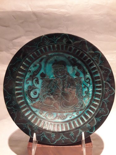 A Kashan silhouette-ware pottery bowl, Central Iran, circa 1200