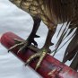 Japanese Meiji Gilt Bronze Rooster Okimono on Stand
