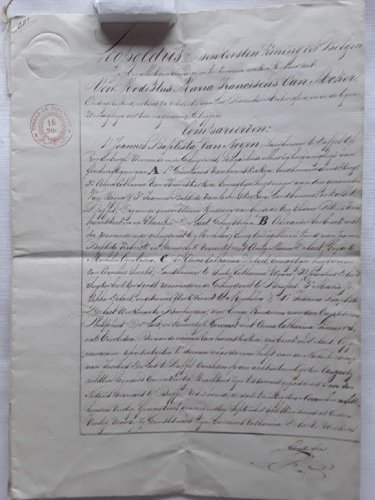 8 page handwritten letter by King Leopold of Belgium