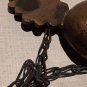 Roman style Bronze oil lamp with chain