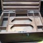 Colonial Teak and Brass Campagne Letter box