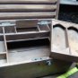Colonial Teak and Brass Campagne Letter box