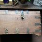 Colonial Teak and Brass Campagne Letter box