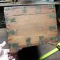 Colonial Teak and Brass Campagne Letter box