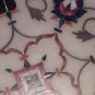 Ornate Pietra dura grand tour white marble inlaid plaque