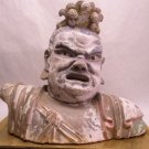 Yuan Dynasty stucco Lokapala bust