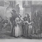 "William Hogarth" A Harlot Progress suite 6 pieces Heath ed