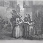 "William Hogarth" A Harlot Progress suite 6 pieces Heath ed