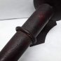Vintage wood and Iron Gothic pillar candle wall sconce