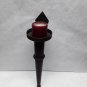 Vintage wood and Iron Gothic pillar candle wall sconce