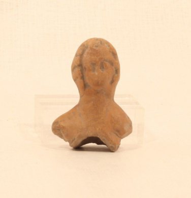 Ancient Greek Tanagra head fragment