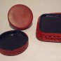 2 Chinese Cinnabar Covered Boxes