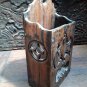 Chinese antique Wood handing chop stick holder with a Bat