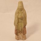 Sui-Tang Dynasty straw glazed pottery figure of an attendant